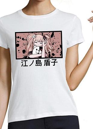 Футболка женская аниме "danganronpa" junko enoshima (данганронпа) 1