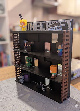 Поличка стенд minecraft