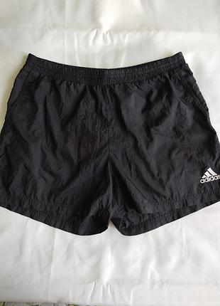 Спортивные черные шорты ( полиамид) фирмы adidas xl-xxl