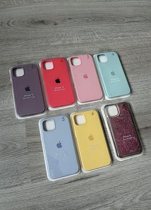 Чохли iphone 13 silicone case | б/у (7 шт.) | стан 4 з 5