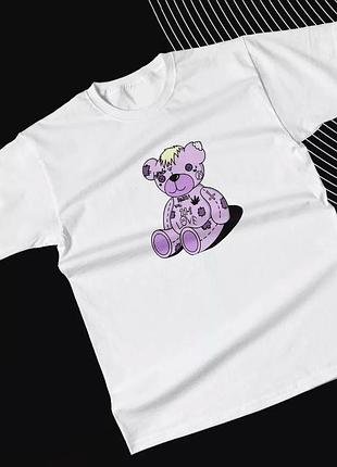 Футболка унисексс принтом "lil peep" 5 белый, хлопок, l