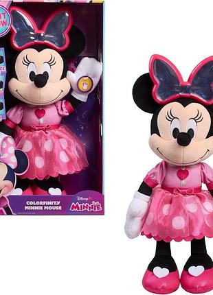 Disney интерактивная мягкая игрушка минни маус 13118 jr. colorfinity minnie mouse