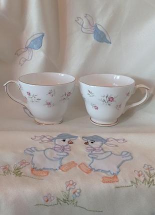 Чашки винтаж duchess bone china узор "marie" номер 351