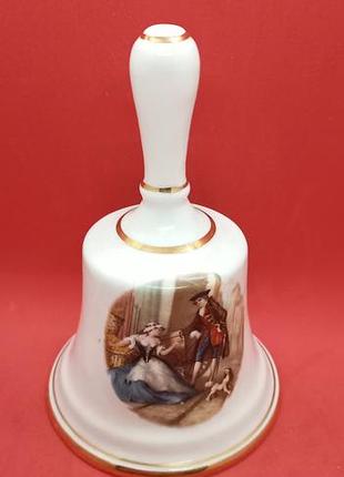 Винтажный коллекционный звонок camelot (англия), косая фарфор fine bone china
