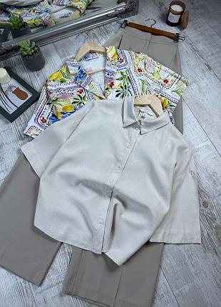 Сорочка із вмістом льону від h&m