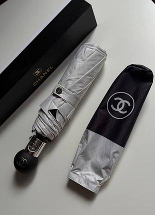 Парасолька chanel чорно біла