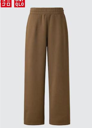 Широкие спортивные штаны унисекс uniqlo