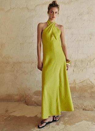 Лимонна сукня жіноча zara new