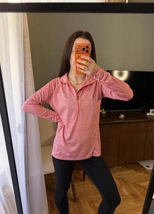 Рожева спортивна кофта лонгслів олімпійка nike