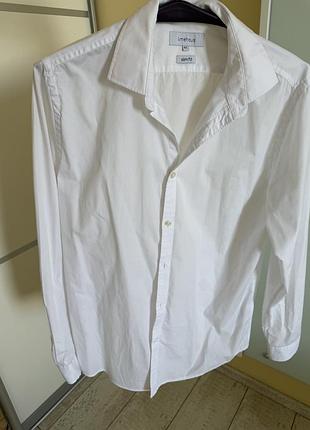 Біла класична сорочка, slim fit