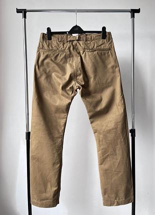Чоловічі штани з щільної бавовни 14 унцій indigofera heyes pants, heavy military serge, beige
