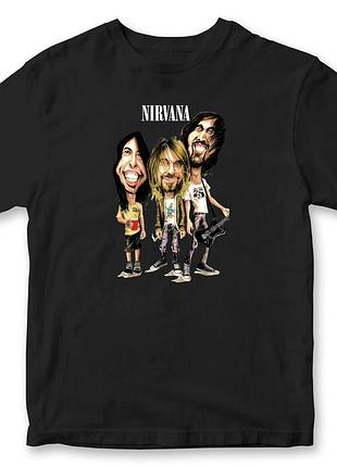 Футболка унісекс "nirvana" нірвана 4 чорний, стандарт, 2xl