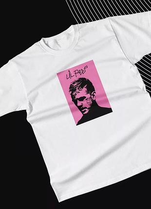 Футболка унисекс с принтом "lil peep" 4 белый, стандарт, l