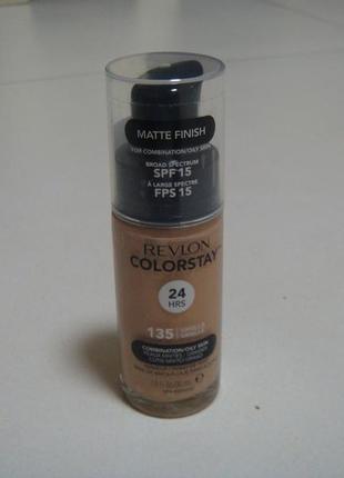 Revlon стойкий тональный colorstay makeup для комб и жирной кожи.акция 1+1=3