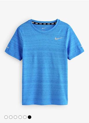 Детская тренировочная футболка — nike dri-fit miler р 134-147 в