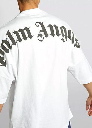 Футболка мужская palm angels logo print t-shirt oversize paw-5011wt xl
