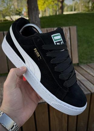 Кросівки puma suede xl, чорні (замша)