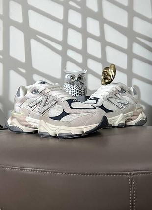 Мужские кроссовки new balance 9060 beige grey navy