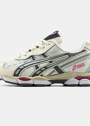 Жіночі кросівки asics gel-nyc 2055 white pink / smb+ 🔗