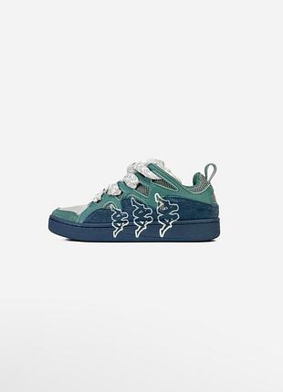 Мужские кроссовки kappa fatty green/blue/smb+ 🔗