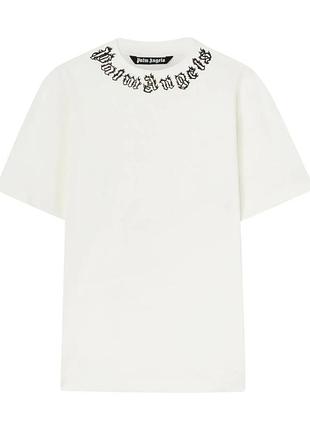 Футболка мужская palm angels flame logo t-shirt oversise paw-4012wt s