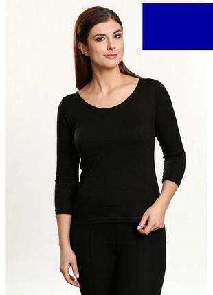 Gloria вискозная футболка рукав 3/4 тмviolana, польша 2xl, темно-синій