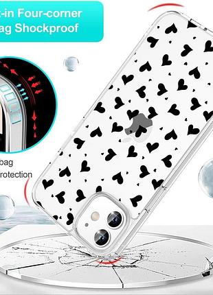 Панель losvick для iphone 12 mini с сердечками 6