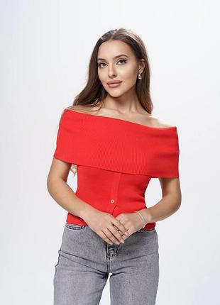 Футболка женская charm цвет красный