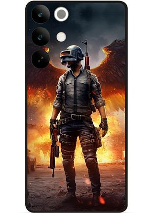 Силіконовий чохол бампер для realme c85 з малюнком пабг pubg