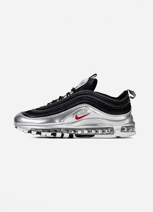 Мужские кроссовки nike air max 97 qs black silver / smb+ 🔗