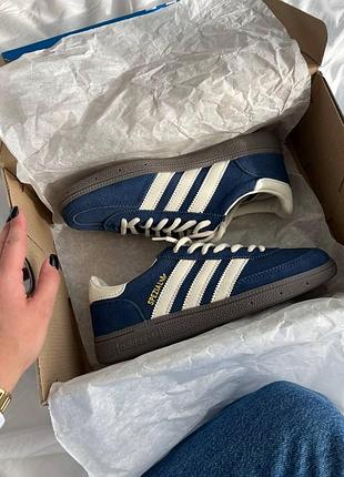 Женские кроссовки адидас спецал adidas spezial night indigo blue синий 36