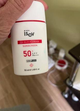 Сонцезахисний крем spf50++++з антивіковим та освітлюючим ефектом