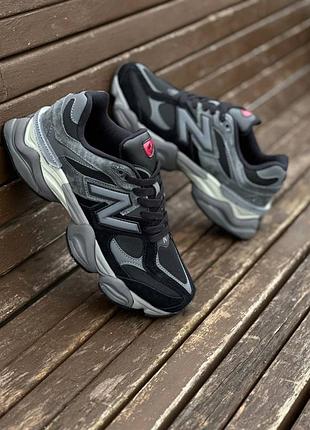 Стильные кроссовки new balance 9060 black grey