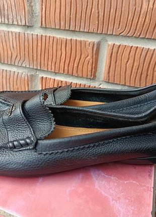 Кожаные лоферы (мокасины) coach odette leather loafers премиальное качество, комфорт и вневременная классика!