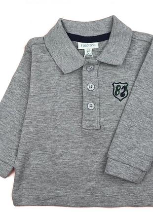 Поло fagottino mini з довгим рукавом для хлопчика на зріст 62 см