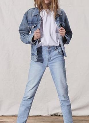 Джинсы для девочки zara голубые skinny скинни