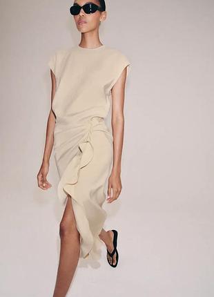Сукня жіноча бежева zara new