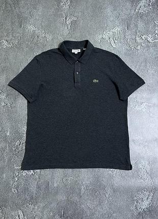 Поло lacoste xl розмір оригінал чудовий стан сірого кольору