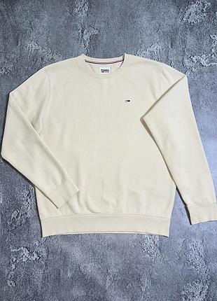 Світшот tommy jeans l розмір оригінал ідеальний стан бежевий колір