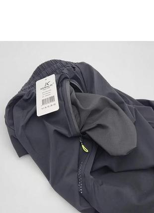 Чоловічі спортивні шорти чорні kenalin від 2xl до 6xl ( плащівка) 2