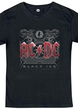 Футболка черная loys рок ac/dc black ice s