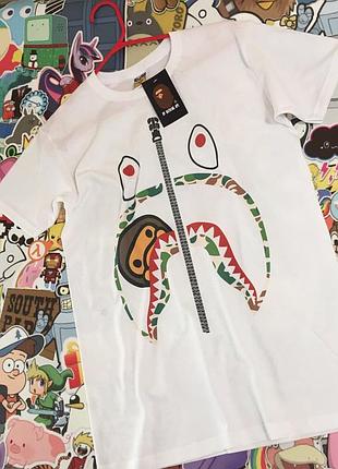 Bape футболка белая. реальные фотки. любой размер l