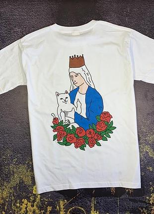 Футболка с принтом ripndip white xxl