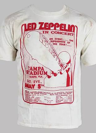 Футболка біла loys led zeppelin - in concert - liquid blue s
