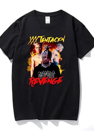 Футболка чорна xxxtentacion ''revenge'' vintage look t-shirt s