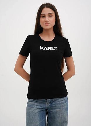 Футболка женская karl lagerfeld b-7074bl s
