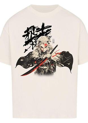 Футболка бежевая loys ren x blood sword