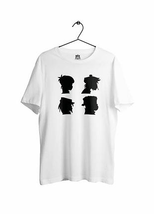Біла футболка loys gorillaz футболки горилаз унісекс xs
