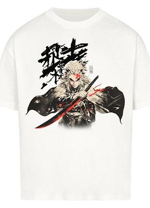 Футболка белая loys ren x blood sword