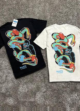 Футболка loys manto x panku struggle білий xs